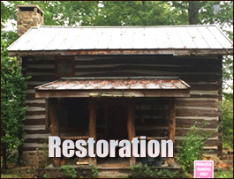 Historic Log Cabin Restoration  Fairfield, North Carolina